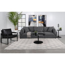  Coaster Furniture Sasha 551681-SETB 3 pc Upholstered Sofa - Barely Black IMAGE 14