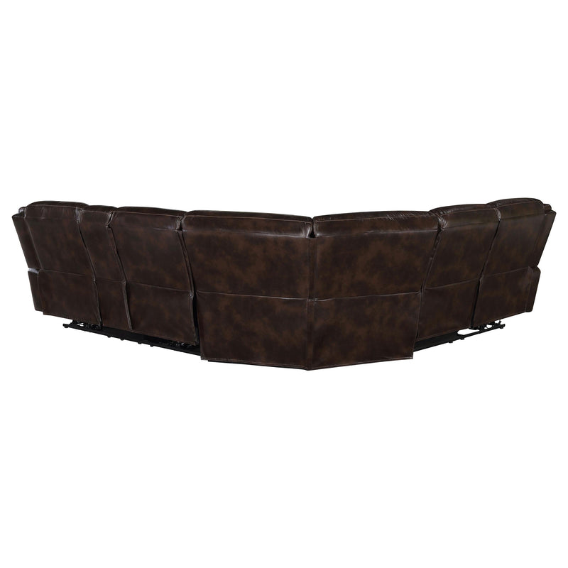 Coaster Furniture Sycamore Power Reclining Leatherette Sectional 610190P IMAGE 7