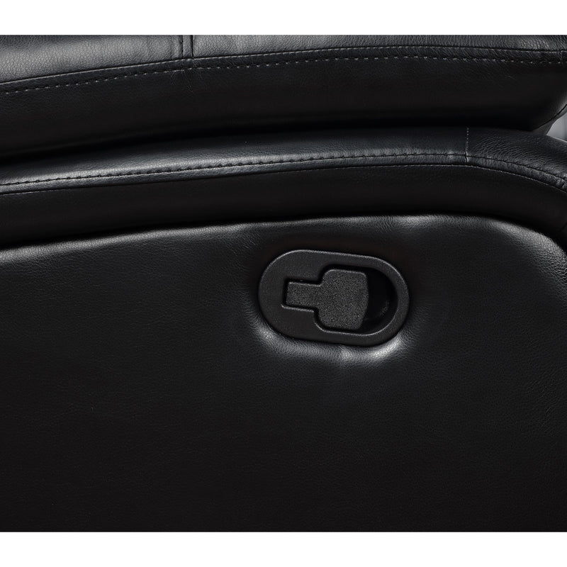  Coaster Furniture Camila 610244 Upholstered Motion Reclining Sofa - Black IMAGE 9