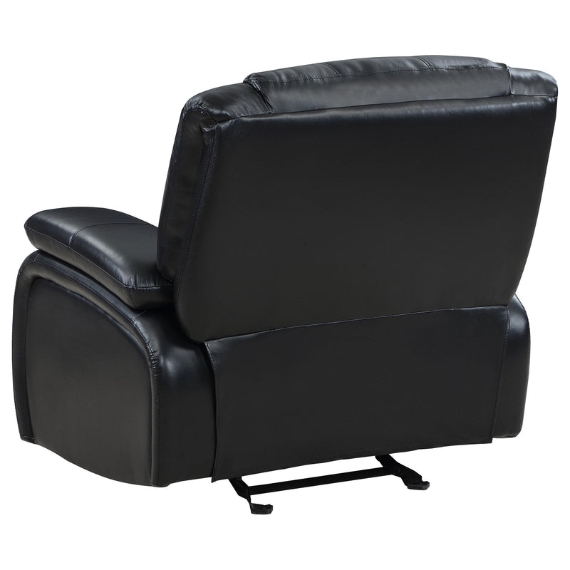  Coaster Furniture Camila 610246 Upholstered Glider Recliner Chair - Black IMAGE 6