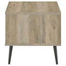  Coaster Furniture Welsh 701037 Square Engineered Wood Side End Table - Distressed Pine IMAGE 5