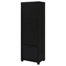  Coaster Furniture Jupiter 707756 3-shelf Engineered Wood Media Tower - Black IMAGE 8