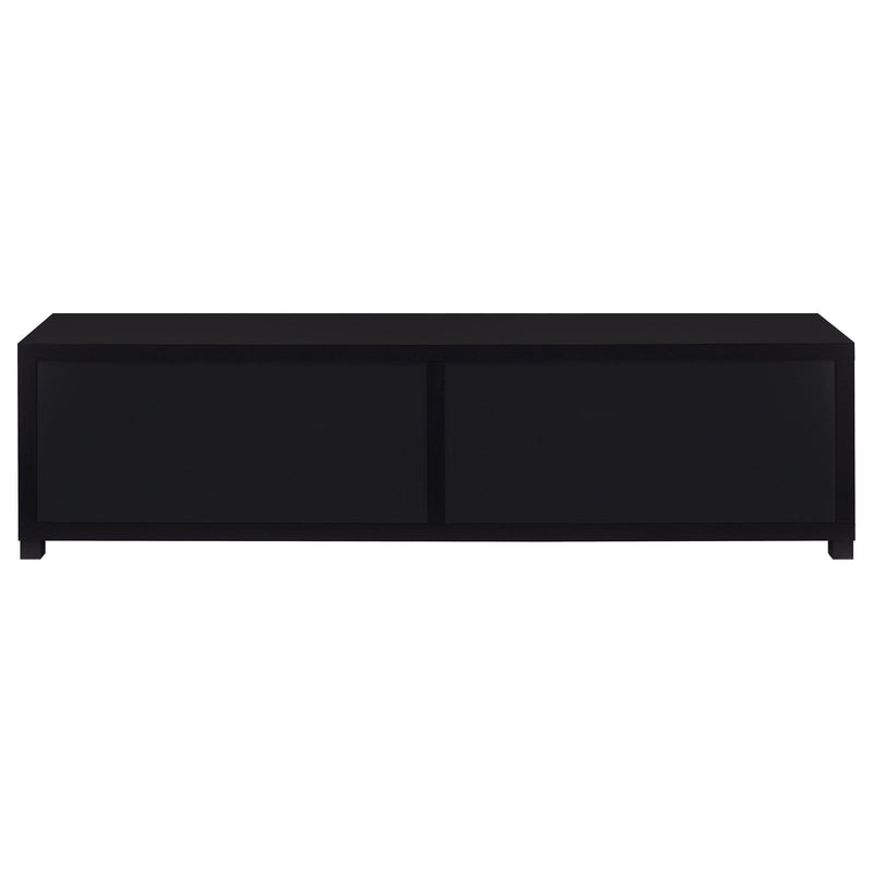 Coaster Furniture Jupiter 736303 4-Door 79" TV Stand Media Console with Framed Glass Panels - Black IMAGE 8