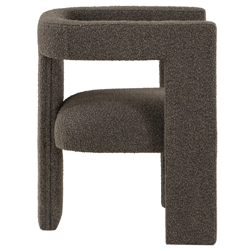 Coaster Furniture Petra 902880 Boucle Upholstered Accent Side Chair - Chocolate Brown IMAGE 8