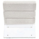  Coaster Furniture Serreta 903161 Boucle Upholstered Armless Acrylic Chair - Ivory IMAGE 7