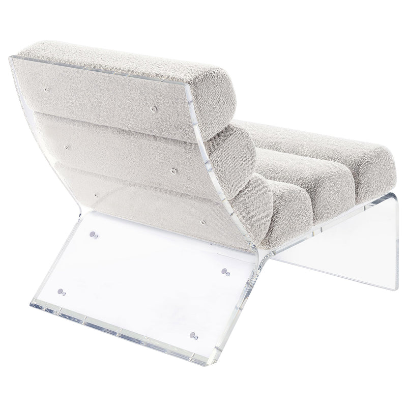 Coaster Furniture Serreta 903161 Boucle Upholstered Armless Acrylic Chair - Ivory IMAGE 8