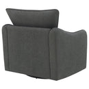  Coaster Furniture Madia 903393 Upholstered Sloped Arm Swivel Glider Chair - Charcoal IMAGE 7