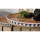  Coaster Furniture Ollie 930193 2-piece Solid Wood Bone Inlay Nesting Table - Natural IMAGE 10