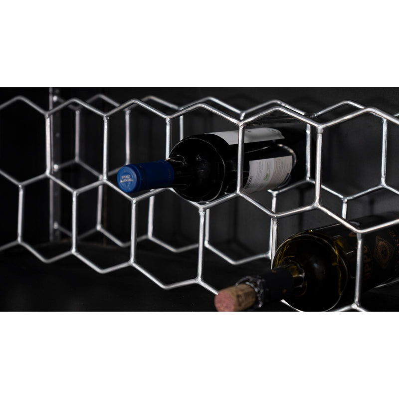  Coaster Furniture Borman 950318 2-door Home Bar Cabinet Wine Storage - Walnut and Black IMAGE 13