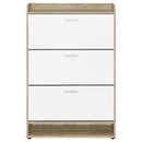  Coaster Furniture Denia 950403 3-tier Engineered Wood Shoe Cabinet - White IMAGE 5