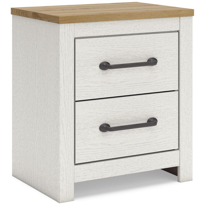  Benchcraft Linnocreek B3340-92 Two Drawer Night Stand IMAGE 1