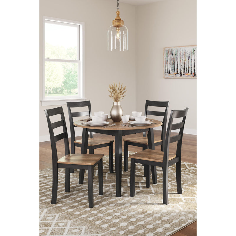 Signature Design by Ashley Gesthaven D396-15 Round Dining Room Drop Le
