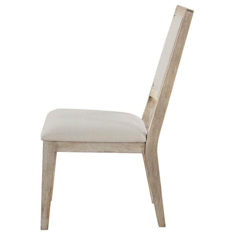 Coaster Furniture Trofello 123122 Cushioned Dining Side Chair - White Washed (Set of 2) IMAGE 4