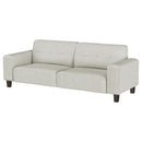  Coaster Furniture Deerhurst 509647 Upholstered Track Arm Tufted Sofa - Greige IMAGE 3