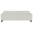  Coaster Furniture Deerhurst 509647 Upholstered Track Arm Tufted Sofa - Greige IMAGE 6