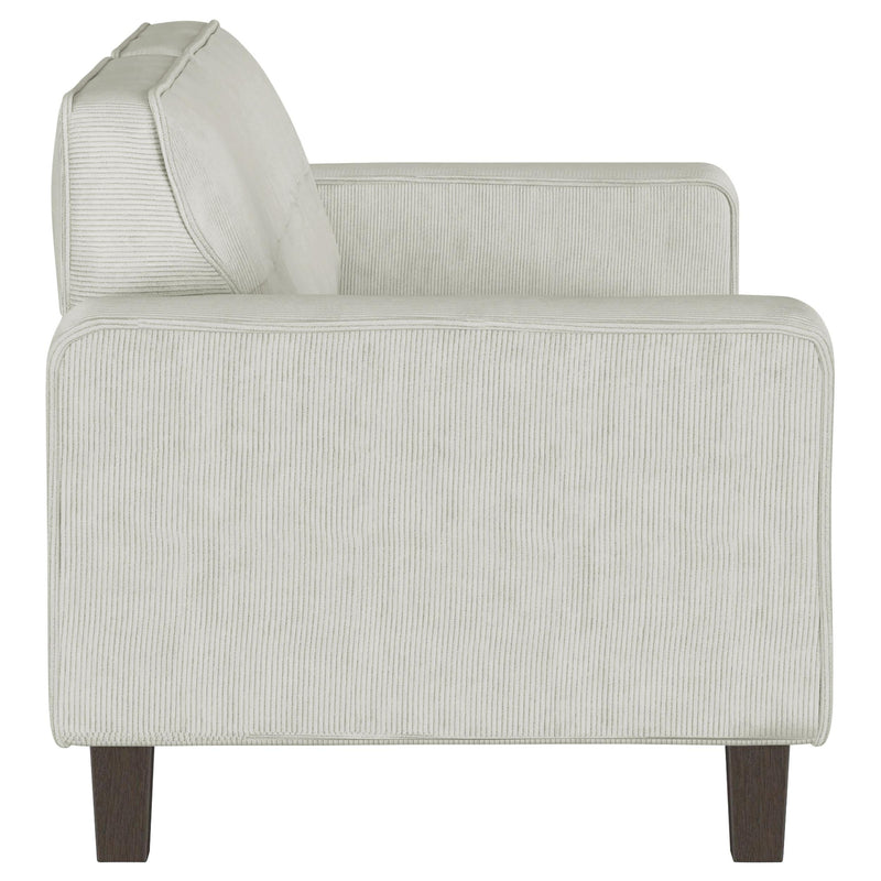  Coaster Furniture Deerhurst 509647 Upholstered Track Arm Tufted Sofa - Greige IMAGE 8