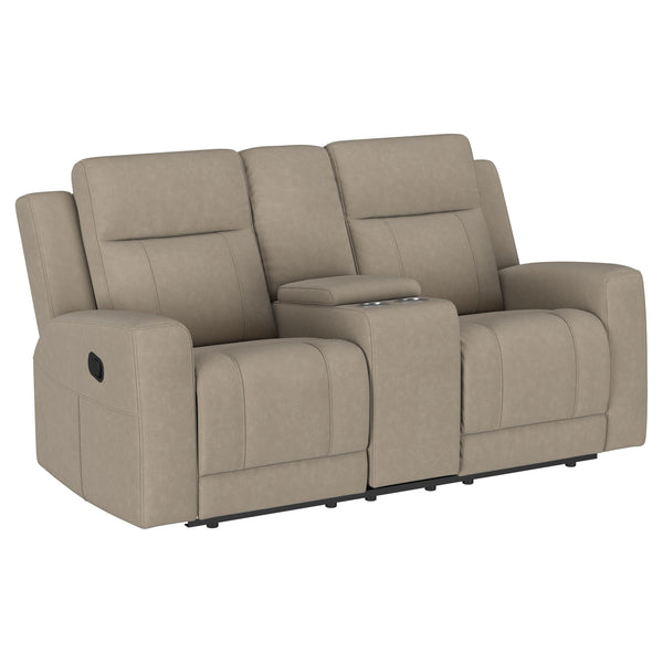 Coaster Furniture Brentwood Reclining Fabric Loveseat 610282 IMAGE 1