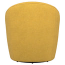  Coaster Furniture Leon 903076 Upholstered Barrel Accent Swivel Chair - Mustard Yellow IMAGE 6