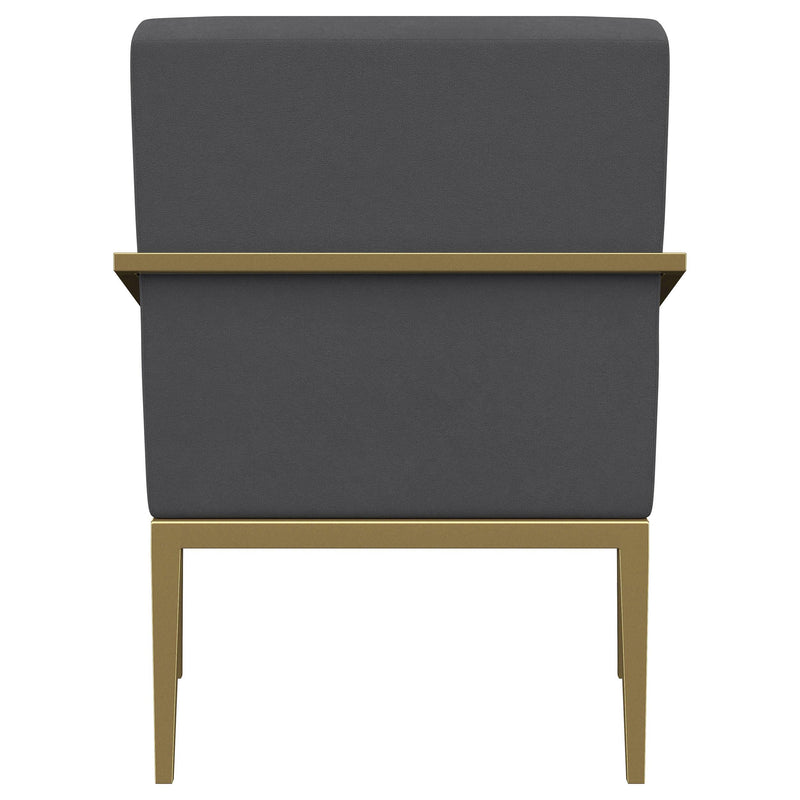  Coaster Furniture Kirra 903144 Upholstered Metal Arm Accent Chair - Dark Grey IMAGE 6