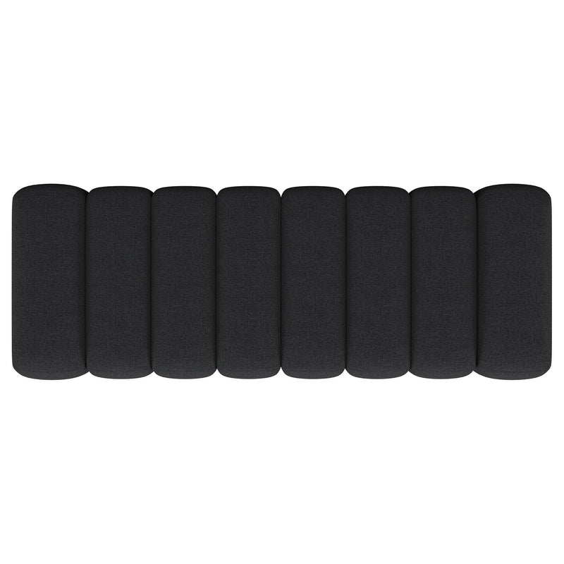  Coaster Furniture Summer 910294 Fabric Upholstered Tufted Accent Bench - Charcoal IMAGE 6