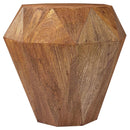  Coaster Furniture Jacinto 931158 Octagonal Solid Mango Wood Side Table - Natural Brown IMAGE 1
