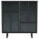  Coaster Furniture Dalia 950385 2-door Accent Storage Cabinet with Shelving - Black IMAGE 3