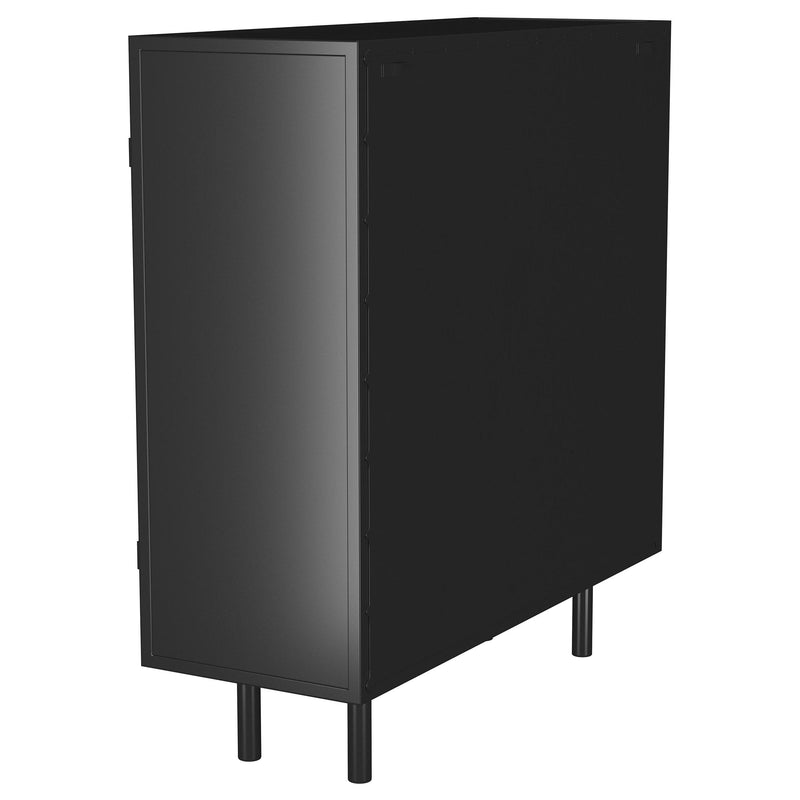  Coaster Furniture Dalia 950385 2-door Accent Storage Cabinet with Shelving - Black IMAGE 5
