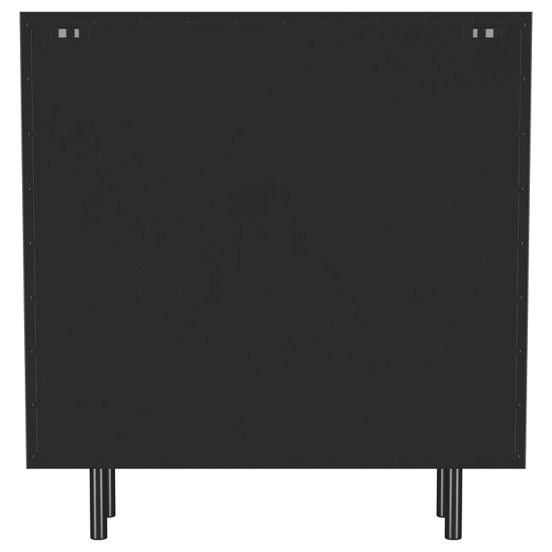  Coaster Furniture Dalia 950385 2-door Accent Storage Cabinet with Shelving - Black IMAGE 6