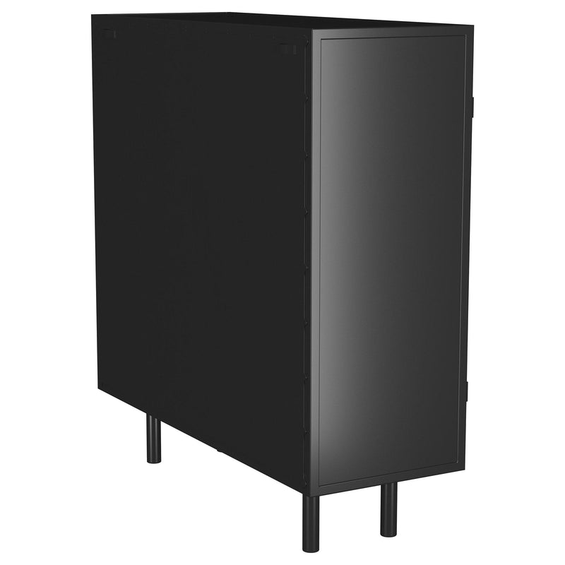 Coaster Furniture Dalia 950385 2-door Accent Storage Cabinet with Shelving - Black IMAGE 7