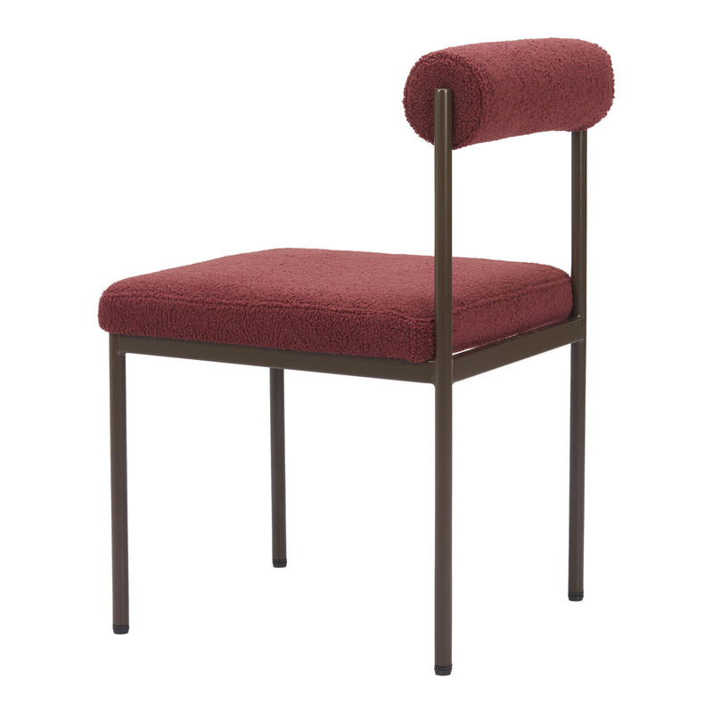 Zuo Livorno 110103 Dining Chair - Red & Bronze IMAGE 5