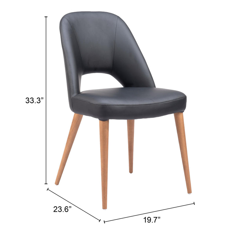 Zuo Leith 110123 Dining Chair - Black IMAGE 8