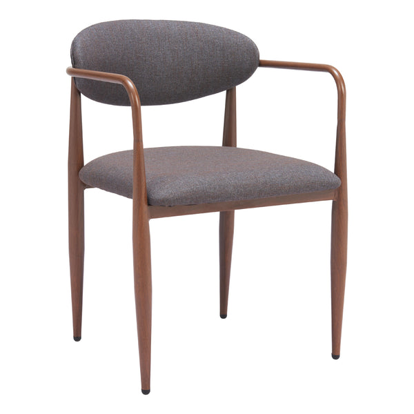 Zuo Zens 110208 Dining Chair - Truffle Grey IMAGE 1