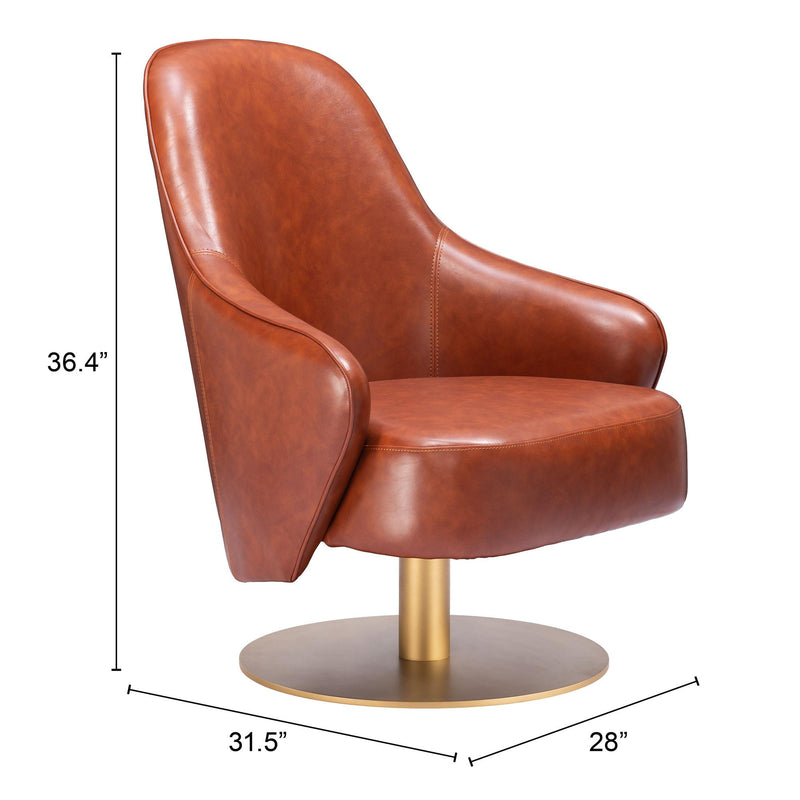 Zuo Withby 110108 Accent Chair - Brown IMAGE 8
