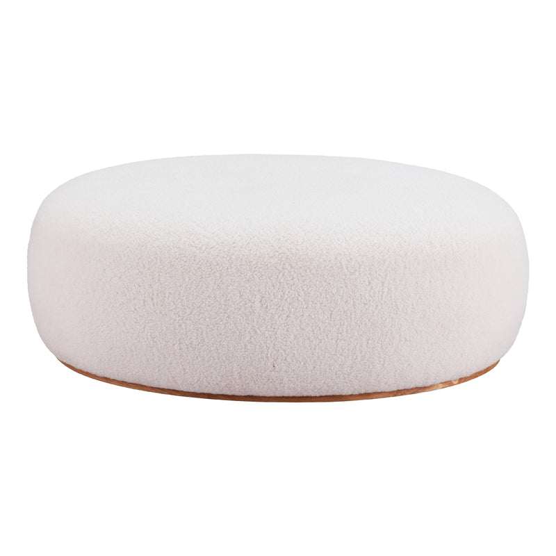 Zuo Amber 110085 Ottoman - Cream IMAGE 3
