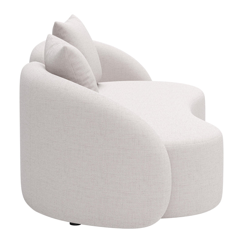 Zuo Sunny Isles 704019 Loveseat - Beige IMAGE 2