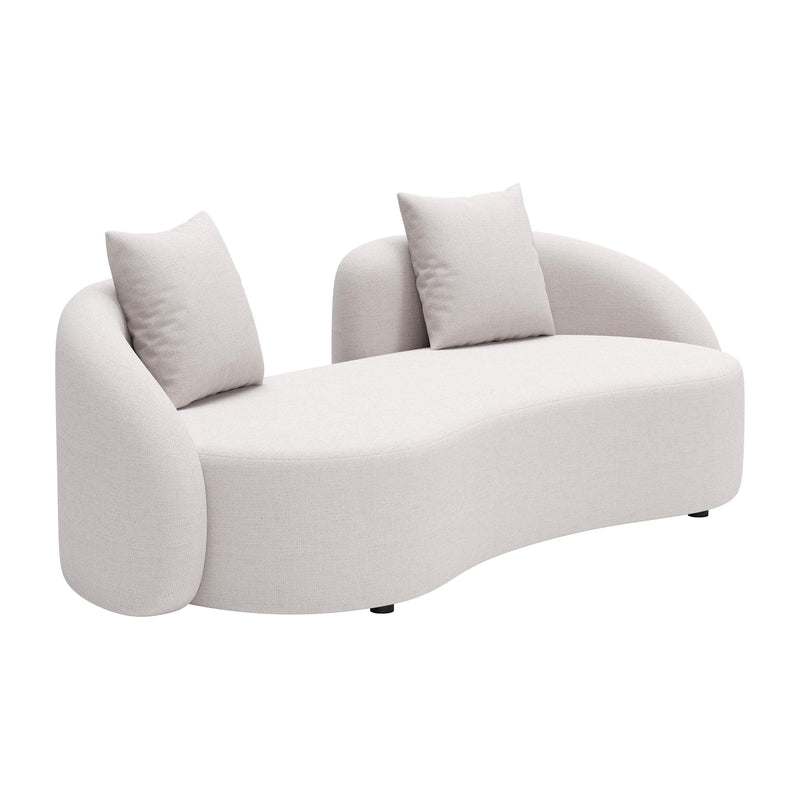 Zuo Sunny Isles 704019 Loveseat - Beige IMAGE 6