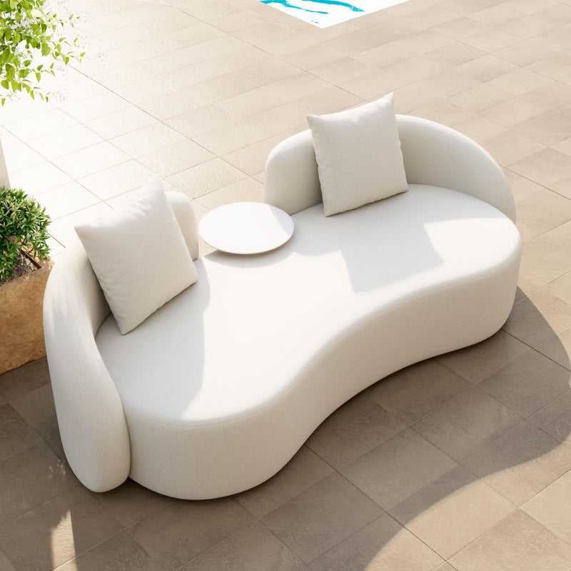 Zuo Sunny Isles 704019 Loveseat - Beige IMAGE 9