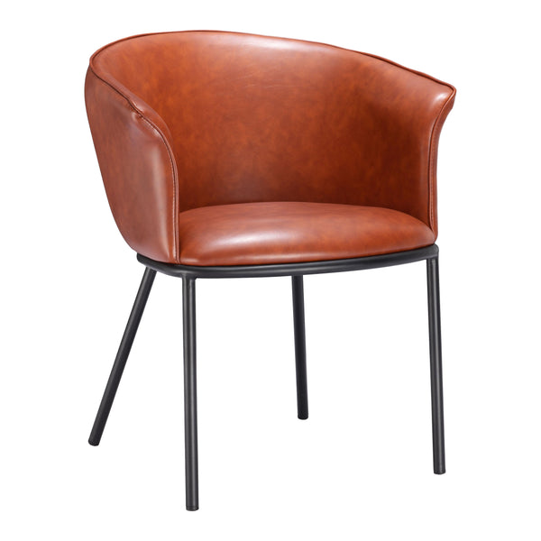 Zuo Garston 110176 Dining Chair - Brown IMAGE 1