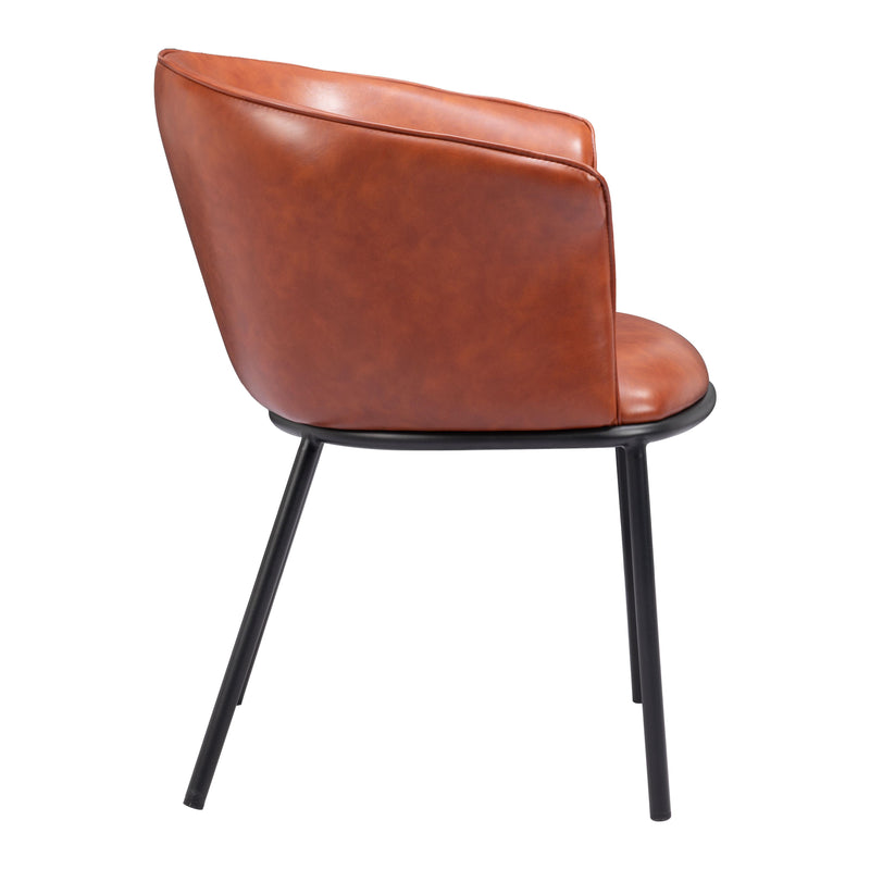 Zuo Garston 110176 Dining Chair - Brown IMAGE 2