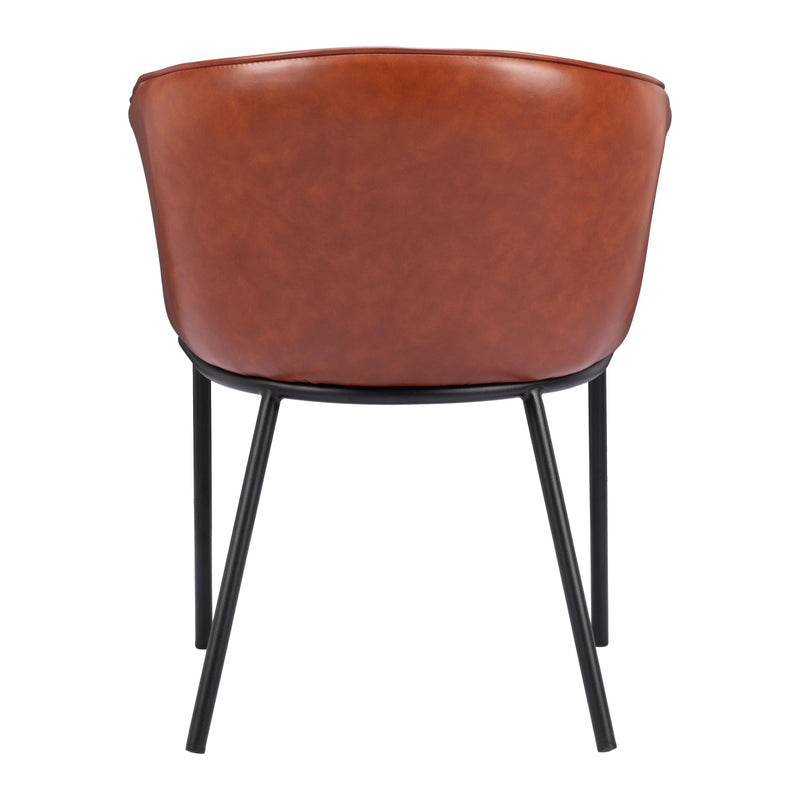 Zuo Garston 110176 Dining Chair - Brown IMAGE 4