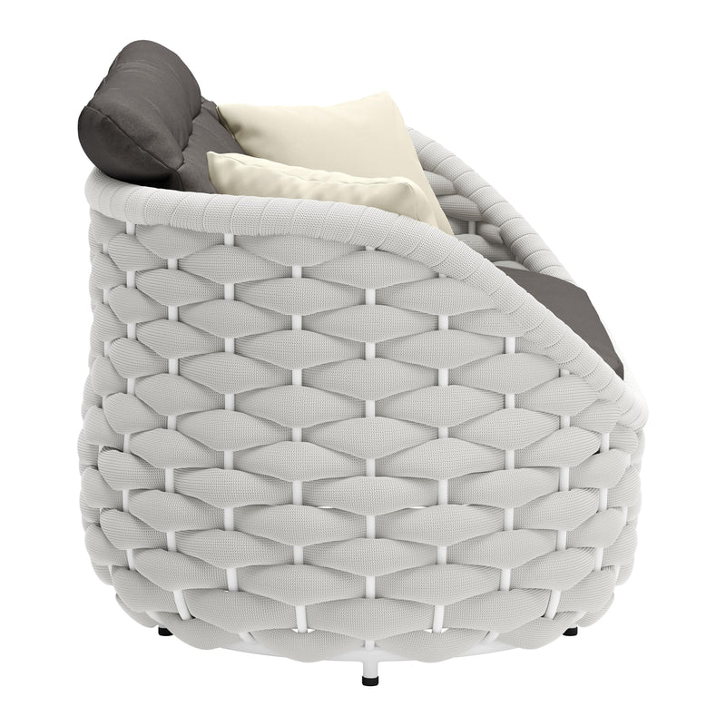 Zuo Coral Reef 704026 Loveseat - Grey IMAGE 2