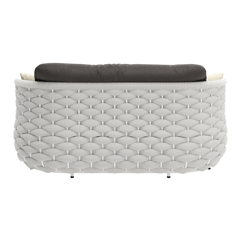 Zuo Coral Reef 704026 Loveseat - Grey IMAGE 4