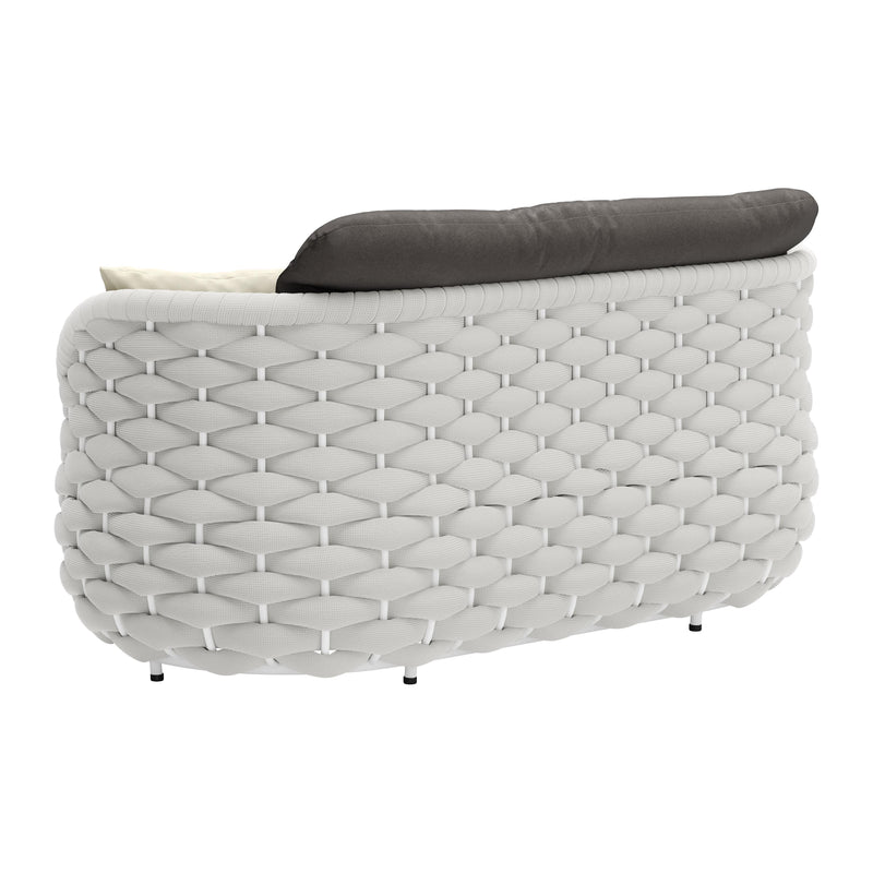 Zuo Coral Reef 704026 Loveseat - Grey IMAGE 5