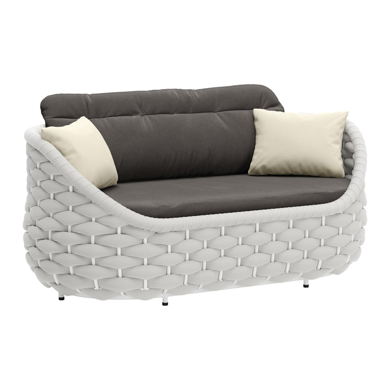 Zuo Coral Reef 704026 Loveseat - Grey IMAGE 6