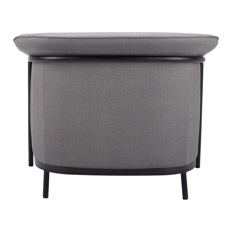 Zuo Burry 110116 Accent Chair - Slate Grey IMAGE 4