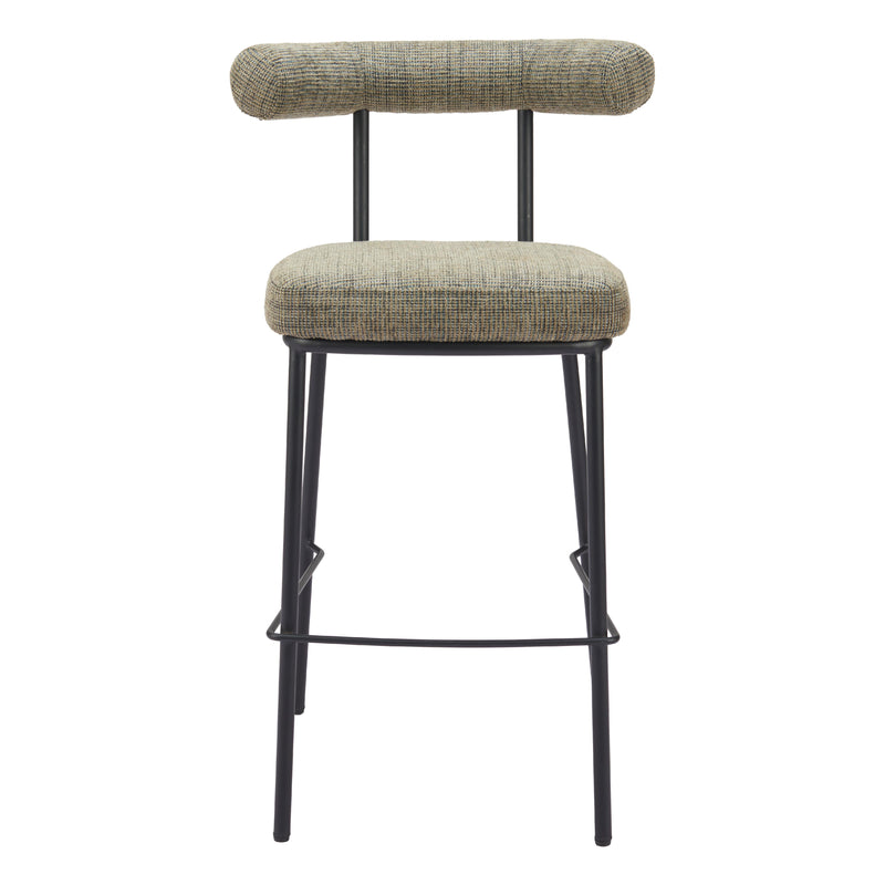 Zuo Kede 110100 Barstool - Green Tweed IMAGE 3