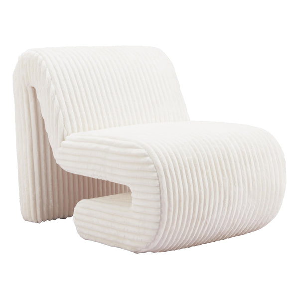Zuo Opam 110283 Accent Chair - White IMAGE 1