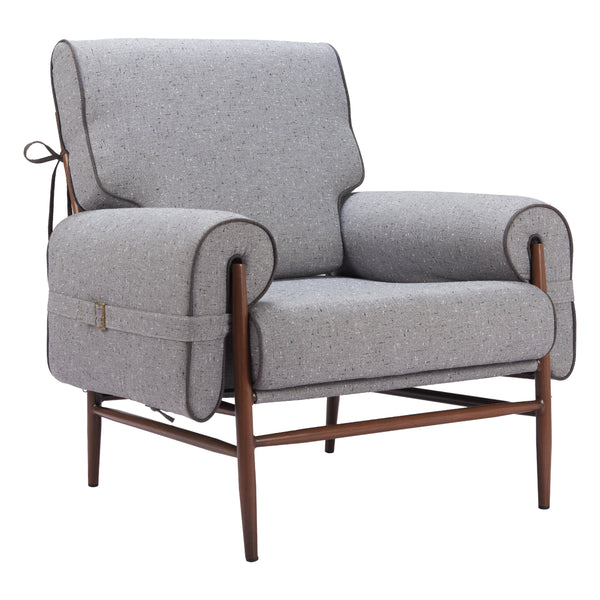 Zuo Klem 110205 Accent Chair - Grey IMAGE 1