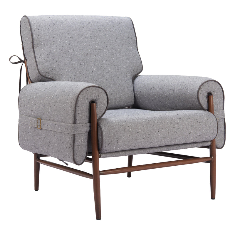 Zuo Klem 110205 Accent Chair - Grey IMAGE 1