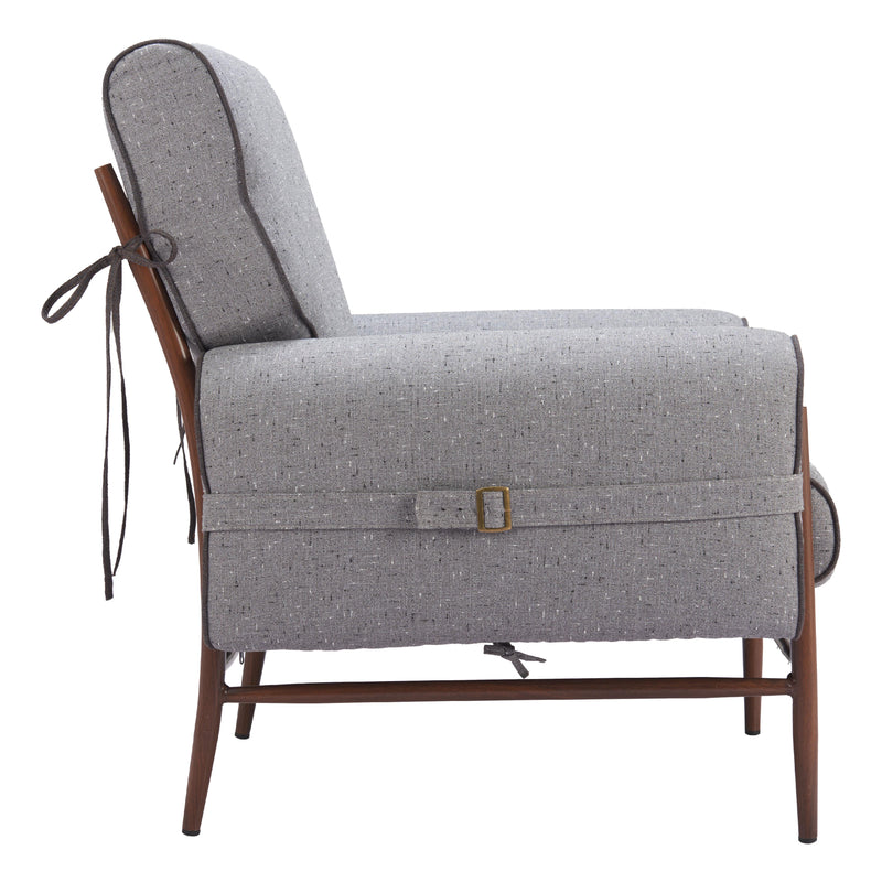 Zuo Klem 110205 Accent Chair - Grey IMAGE 2